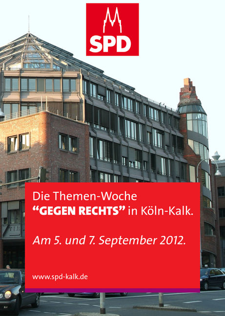 Themenwoche "Gegen Rechts" Flyer Seite 1